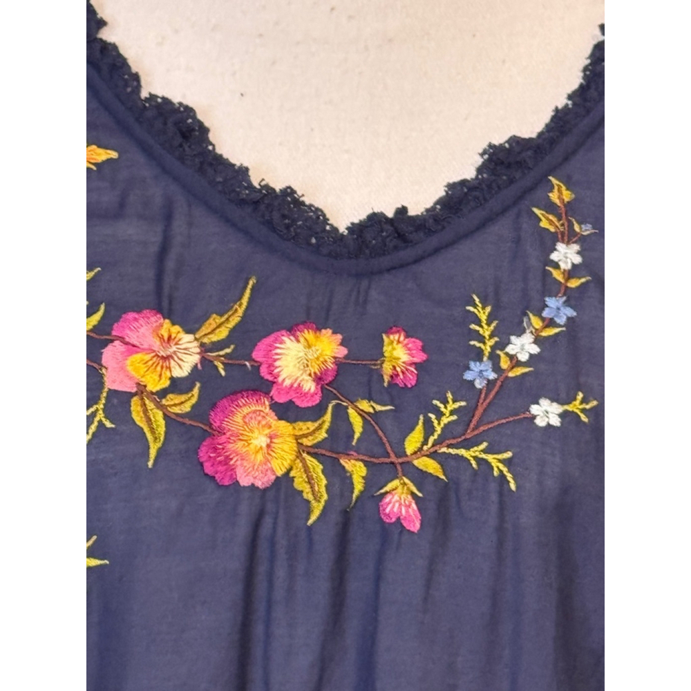 Sundance Florentina Embroidery Butterfly Lace Blouse Medium - Picture 2 of 14